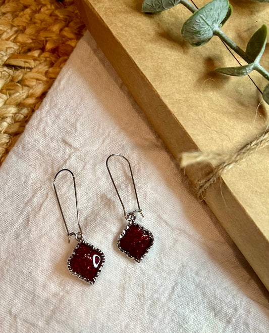 Ruby Red Moroccan Dangles