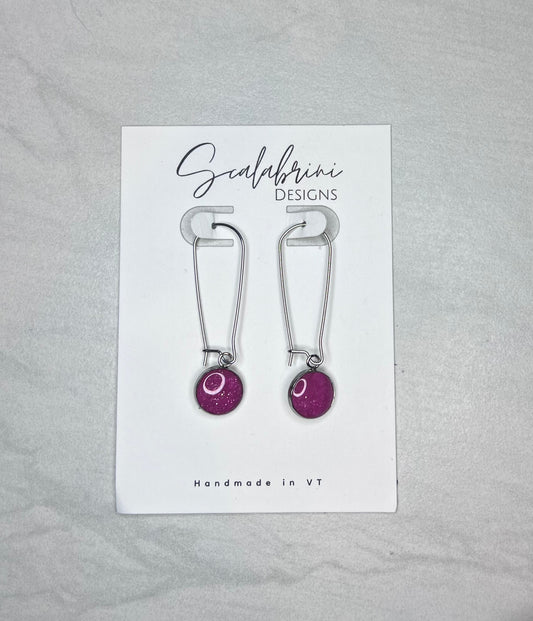 Purple Twilight Dangle Earrings