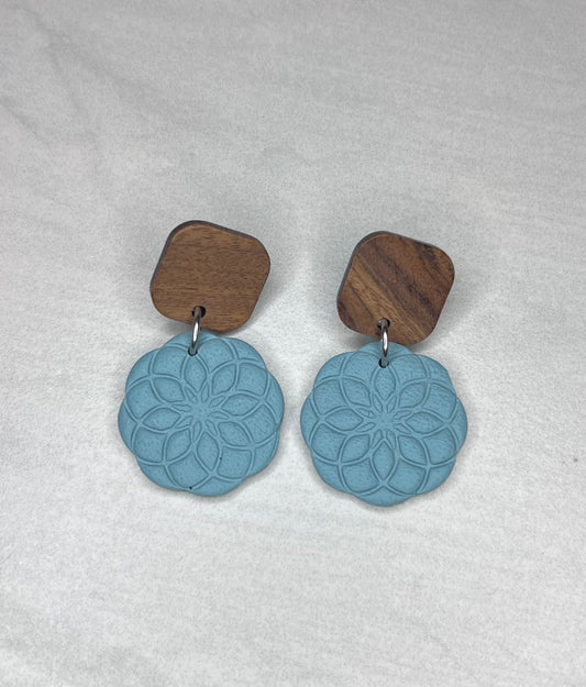 Seafoam Mandala Earrings
