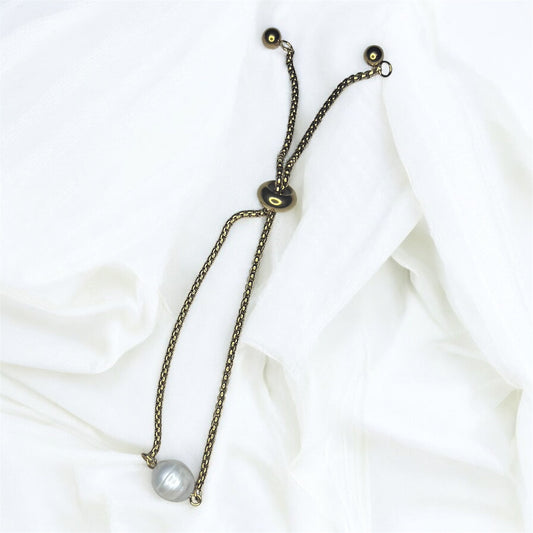 Pearl & Gold Bracelet