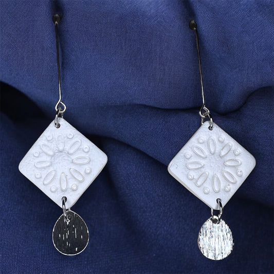 Snowfall Medallion Earrings