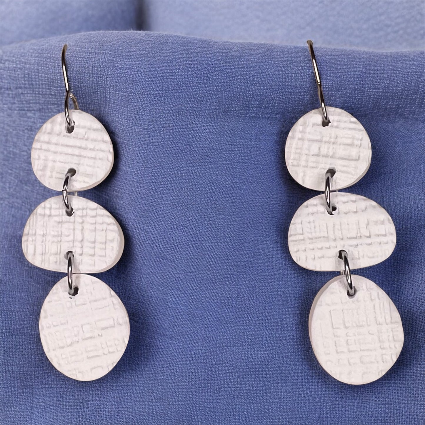 Linen Link Drop Earrings