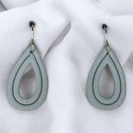Soft Sage Teardrop Earrings
