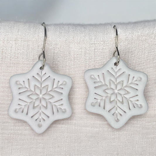 Simple Snowflake Earrings