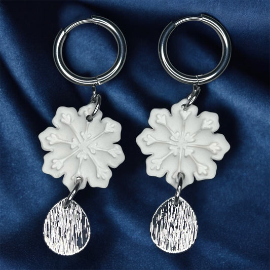Mini Snowflake Earrings